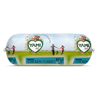 Yamipets Sjef’s Cuisine Hondenworst Kip-Kalkoen 350 gr per stuk